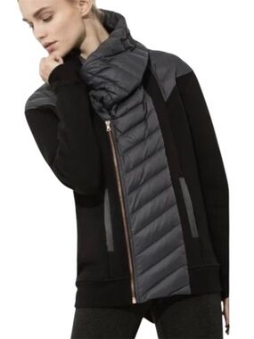 Kit And Ace Down Feathers Cashmere Liberty Hybrid Jacket Black Size 4